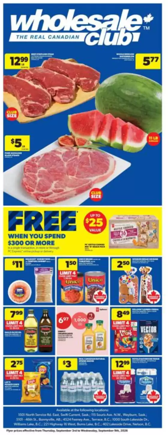 Wholesale Club catalogue | Wholesale Club Weekly ad | 2026-09-03T00:00:00.000Z - 2026-09-09T00:00:00.000Z
