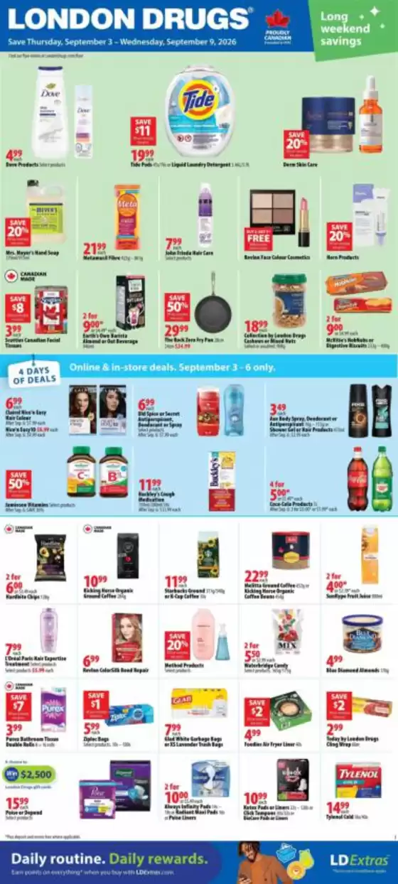 London Drugs catalogue | Save now with our deals | 2026-09-03T00:00:00.000Z - 2026-09-09T00:00:00.000Z