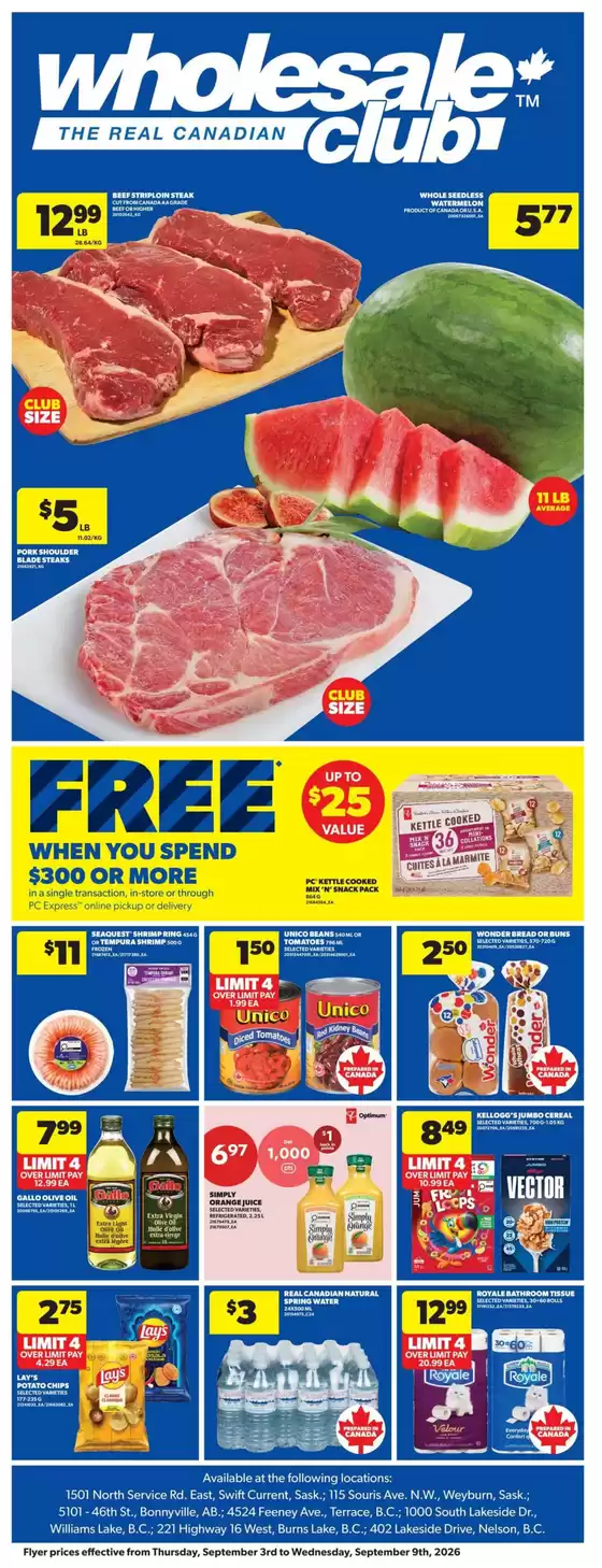 Wholesale Club catalogue | Weekly flyer | 2026-09-03T00:00:00.000Z - 2026-09-09T00:00:00.000Z