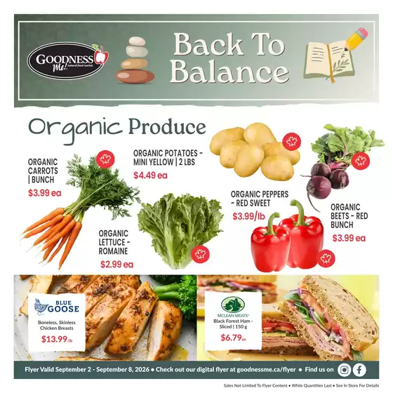 Goodness Me catalogue | Back to balance | 2026-09-03T00:00:00.000Z - 2026-09-08T00:00:00.000Z