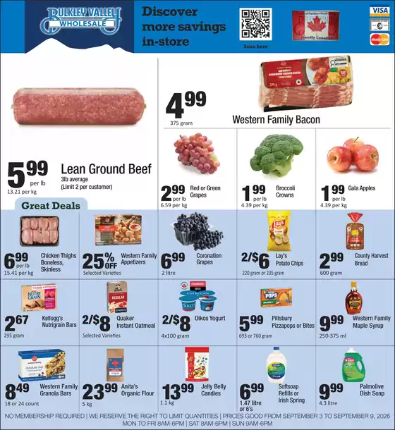 Bulkley Valley Wholesale catalogue | Discover more savings in-store | 2026-09-03T00:00:00.000Z - 2026-09-09T00:00:00.000Z
