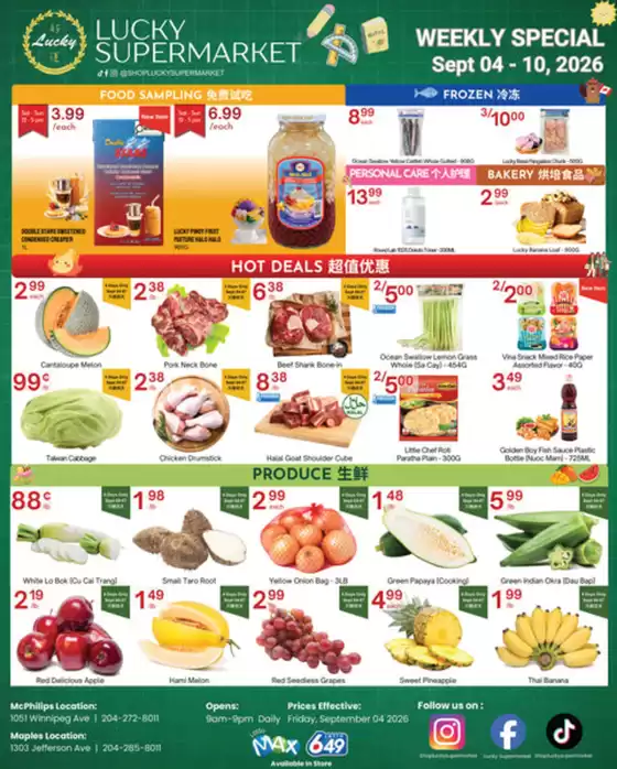 Lucky Supermarket catalogue | Winnipeg Specials | 2026-09-04T00:00:00.000Z - 2026-10-10T00:00:00.000Z
