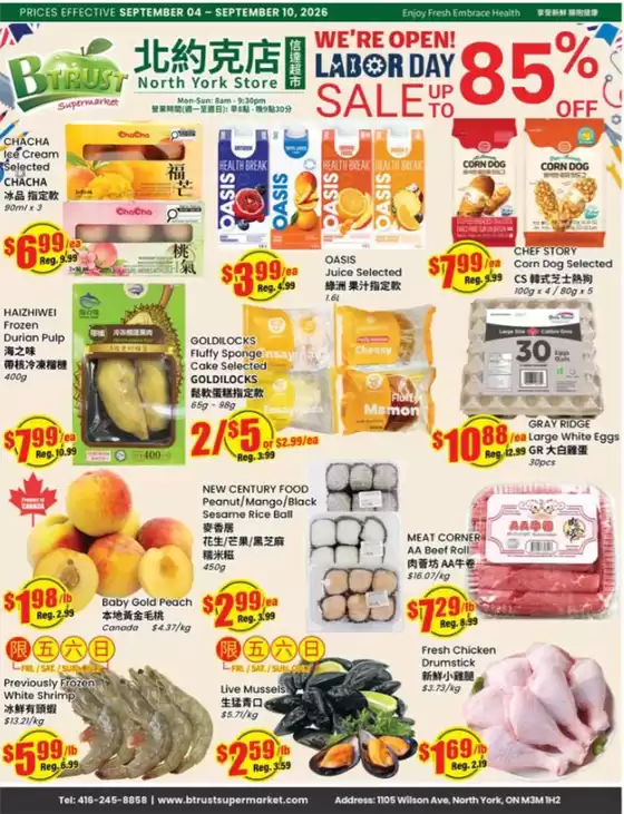 Btrust Supermarket catalogue | Up to 85 % off  | 2026-09-04T00:00:00.000Z - 2026-09-10T00:00:00.000Z