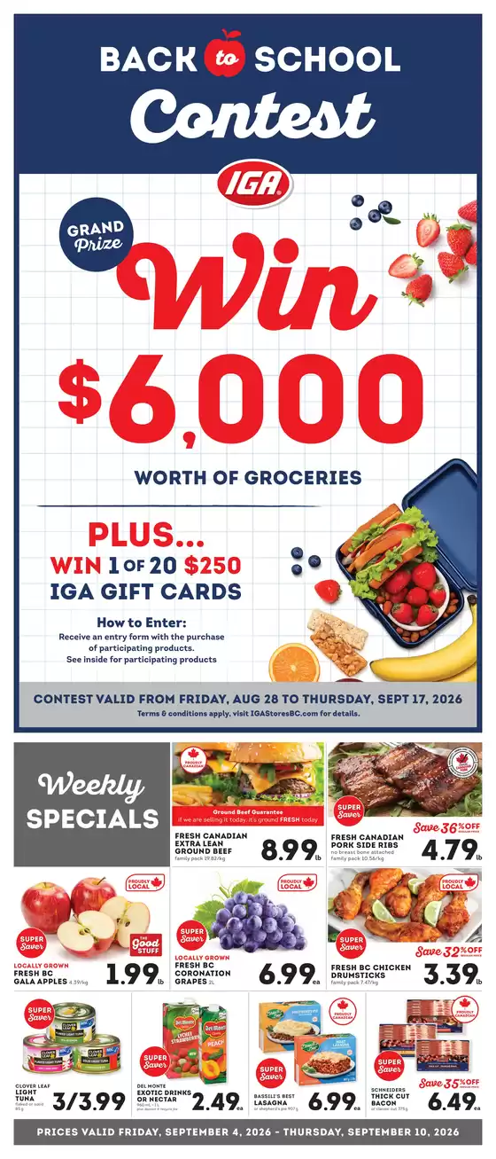 Market Place IGA catalogue | Back to school | 2026-09-04T00:00:00.000Z - 2026-09-10T00:00:00.000Z