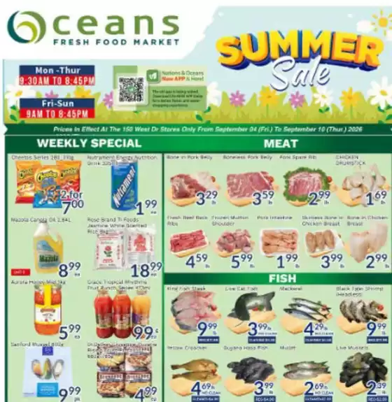Oceans Fresh Food Market catalogue | Enjoy Special deals everyday | 2026-09-04T00:00:00.000Z - 2026-09-10T00:00:00.000Z