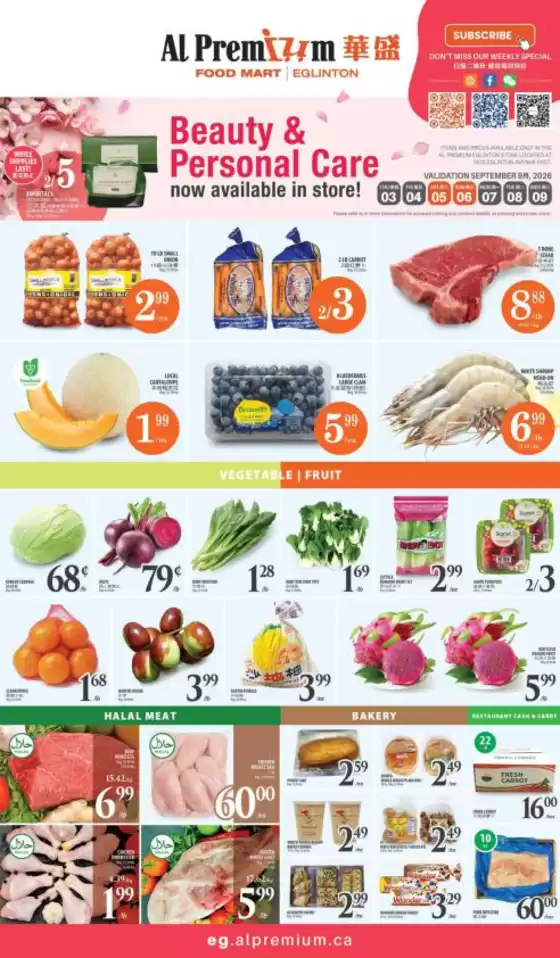 Al Premium catalogue | WEEKLY SPECIAL EGLINTON | 2026-09-03T00:00:00.000Z - 2026-09-09T00:00:00.000Z