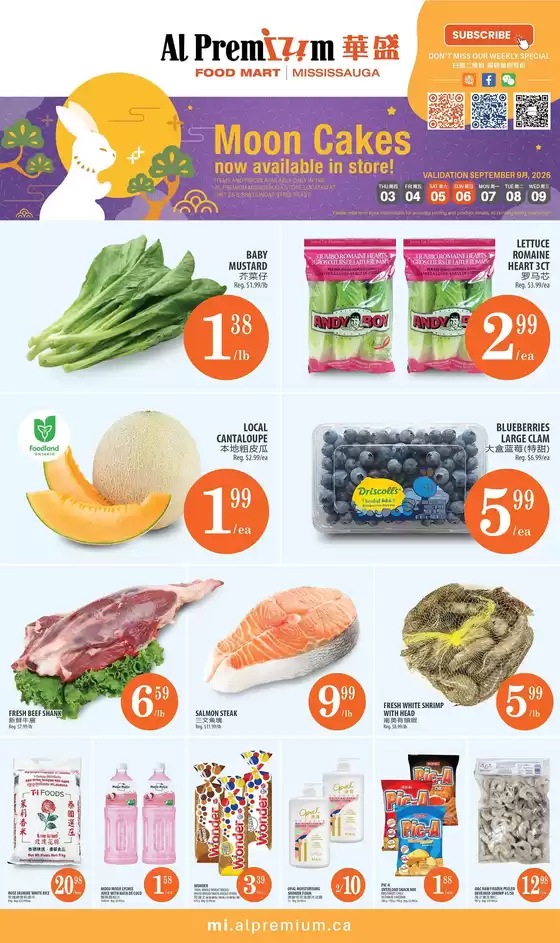 Al Premium catalogue | WEEKLY SPECIAL MISSISSAUGA | 2026-09-03T00:00:00.000Z - 2026-09-09T00:00:00.000Z
