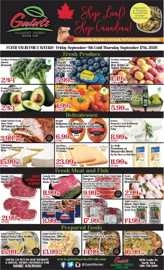 Galati Market Fresh catalogue | Weekly flyer | 2026-09-04T00:00:00.000Z - 2026-09-17T00:00:00.000Z