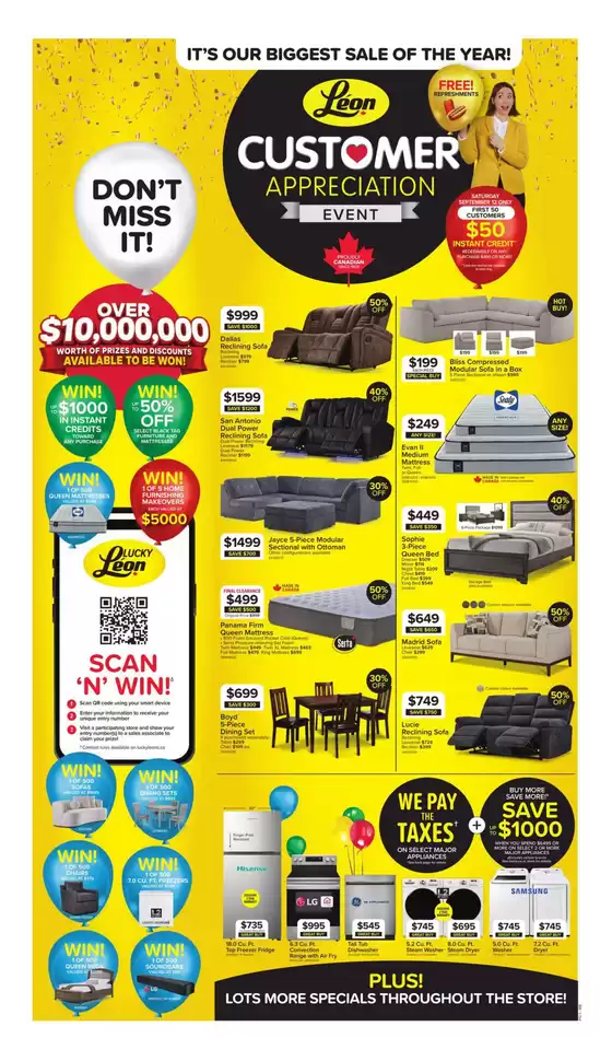 Leon's catalogue | Top deals for all customers | 2026-09-10T00:00:00.000Z - 2026-09-16T00:00:00.000Z