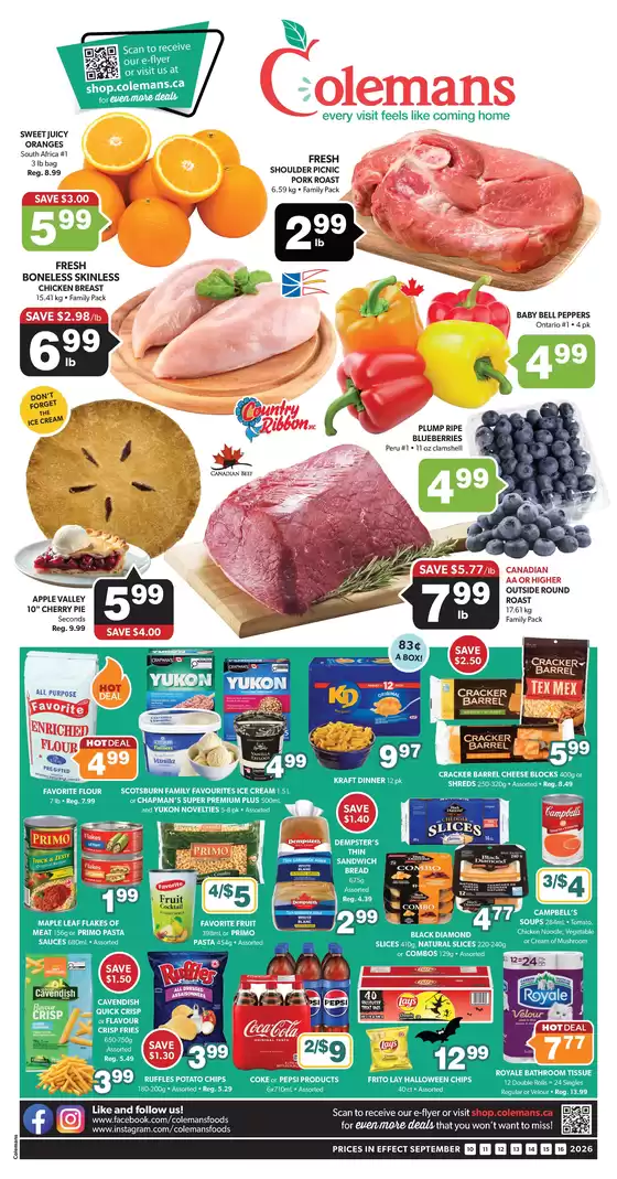Coleman's catalogue | Current bargains and offers | 2026-09-10T00:00:00.000Z - 2026-09-16T00:00:00.000Z