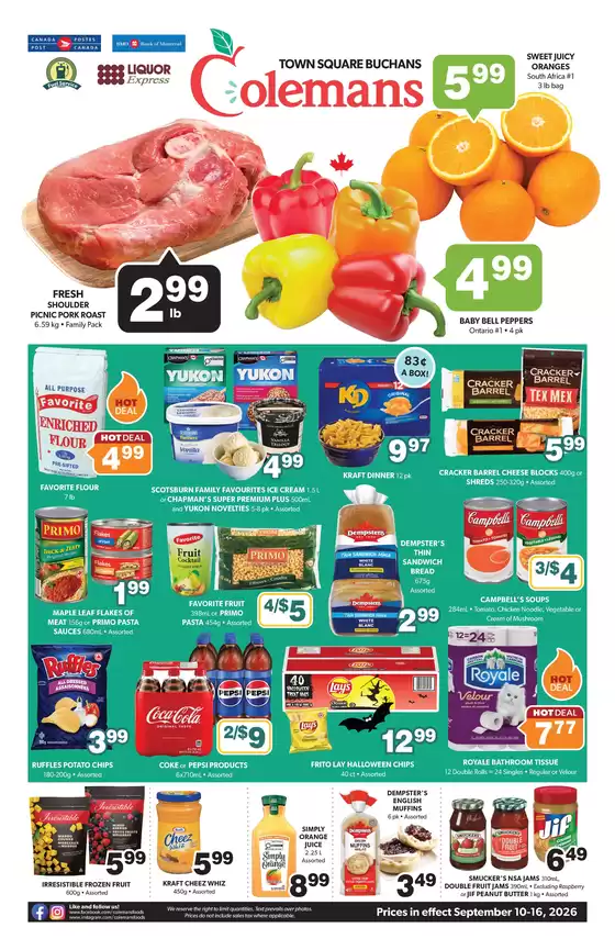 Coleman's catalogue | Discover attractive offers | 2026-09-10T00:00:00.000Z - 2026-09-16T00:00:00.000Z