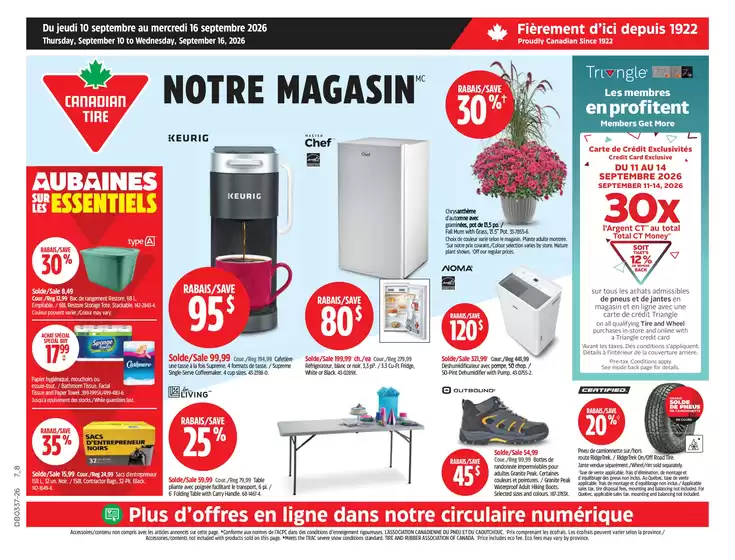 Canadian Tire catalogue in Mont-Laurier | New offers to discover | 2026-09-10T00:00:00.000Z - 2026-09-16T00:00:00.000Z