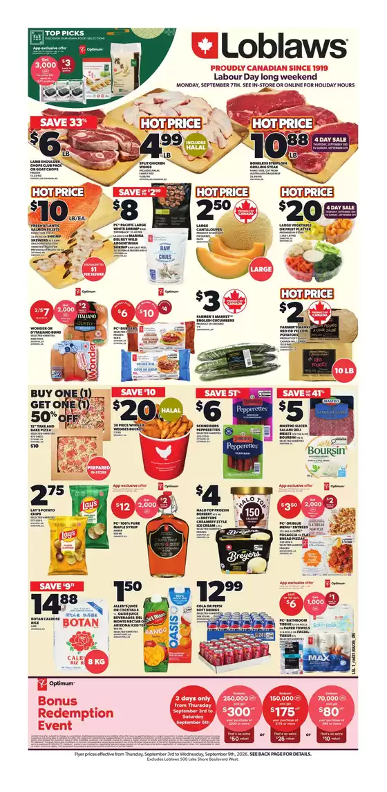 Loblaws catalogue | Weekly flyer | 2026-09-08T00:00:00.000Z - 2026-09-09T00:00:00.000Z