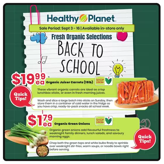 Healthy Planet catalogue | Back to school | 2026-09-09T00:00:00.000Z - 2026-09-16T00:00:00.000Z
