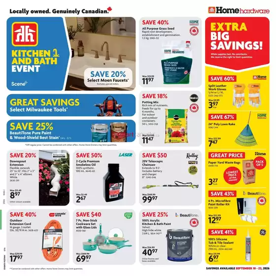 Home Hardware catalogue | Current special promotions | 2026-09-10T00:00:00.000Z - 2026-09-23T00:00:00.000Z