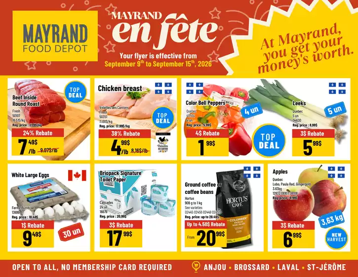 Mayrand catalogue | Mayrand flyer | 2026-09-09T00:00:00.000Z - 2026-09-15T00:00:00.000Z