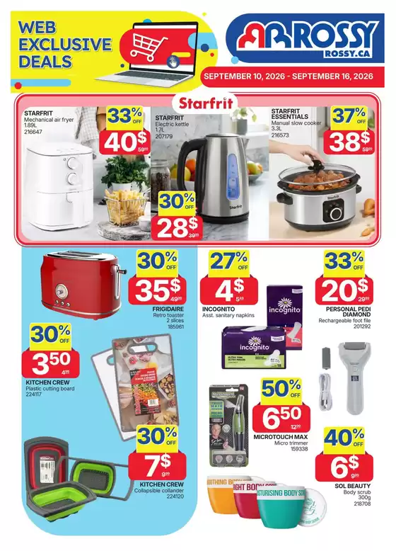 Rossy catalogue | Our best offers for you | 2026-09-10T00:00:00.000Z - 2026-09-16T00:00:00.000Z