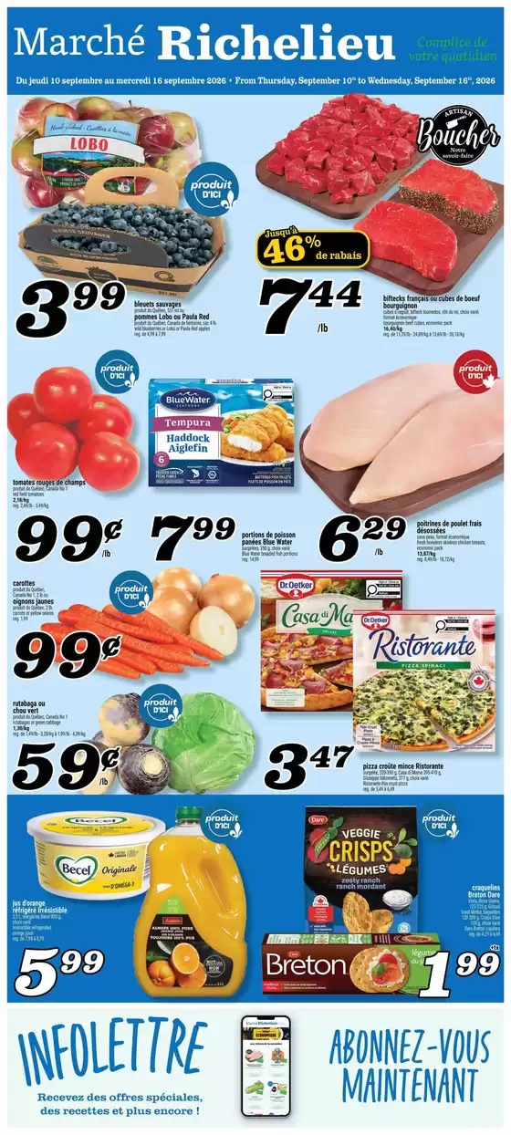 Marché Richelieu catalogue | Weekly flyer | 2026-09-10T00:00:00.000Z - 2026-09-16T00:00:00.000Z