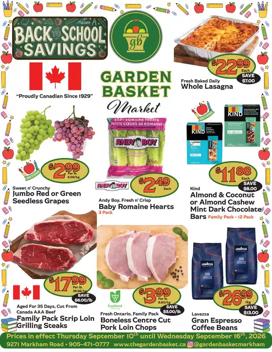 The Garden Basket catalogue | A back to school savings | 2026-09-10T00:00:00.000Z - 2026-09-16T00:00:00.000Z