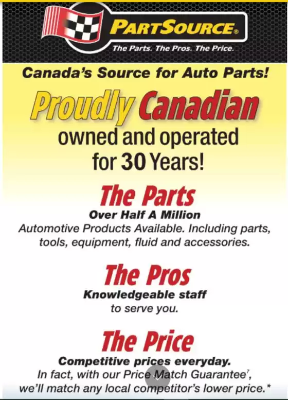 Part Source catalogue | Current flyer | 2026-09-10T00:00:00.000Z - 2026-09-16T00:00:00.000Z