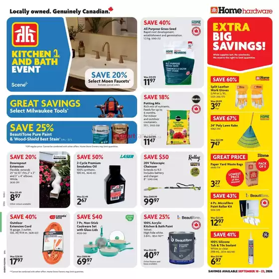 Home Hardware catalogue | Current special promotions | 2026-09-10T00:00:00.000Z - 2026-09-23T00:00:00.000Z