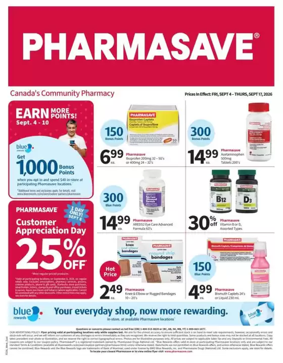 Pharmasave catalogue | Current deals and offers | 2026-09-04T00:00:00.000Z - 2026-09-17T00:00:00.000Z
