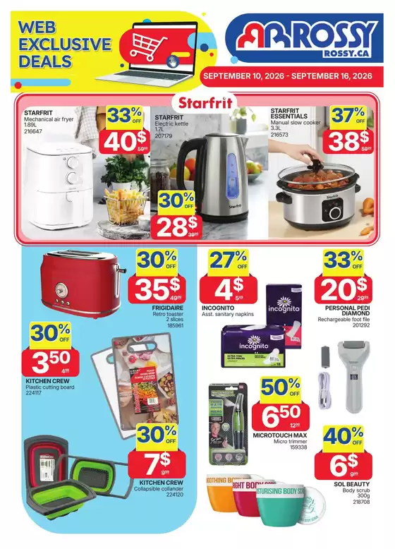 Rossy catalogue | Our best offers for you | 2026-09-10T00:00:00.000Z - 2026-09-16T00:00:00.000Z