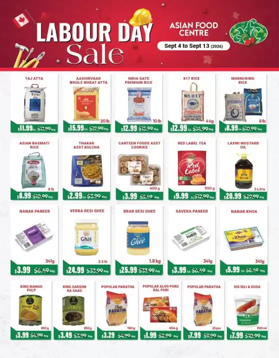 Asian Food Centre catalogue | Labour day sale | 2026-09-10T00:00:00.000Z - 2026-09-13T00:00:00.000Z