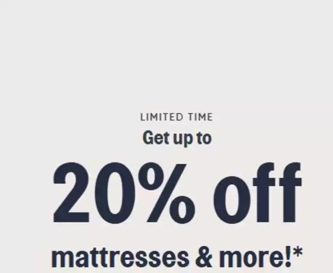 Sleep Country catalogue | 20 % off | 2026-09-10T00:00:00.000Z - 2026-09-27T00:00:00.000Z