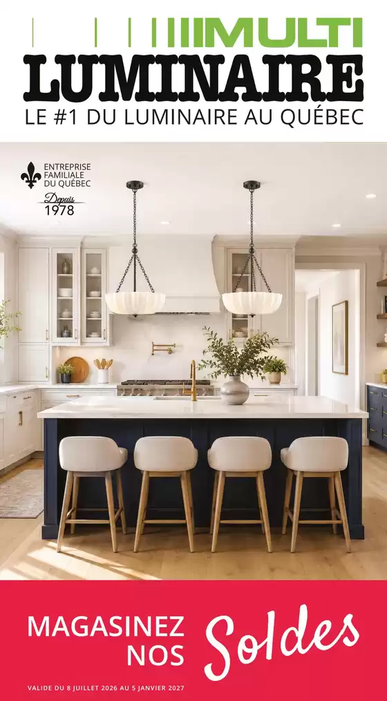 Multi Luminaire catalogue | Magasinez sine soldes | 2026-09-10T00:00:00.000Z - 2027-01-05T00:00:00.000Z