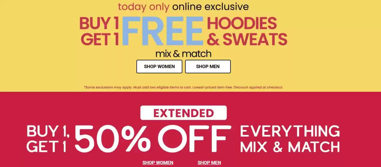 Aeropostale catalogue | Buy one get one 50% off | 2026-09-14T00:00:00.000Z - 2026-10-04T00:00:00.000Z