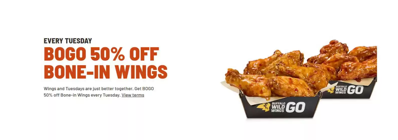 Buffalo Wild Wings catalogue in Winnipeg | Every 50 % off | 2026-09-15T00:00:00.000Z - 2026-09-29T00:00:00.000Z