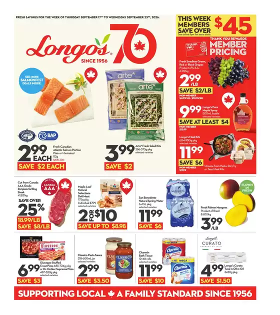 Longo's catalogue | Top deals and discounts | 2026-09-17T00:00:00.000Z - 2026-09-23T00:00:00.000Z