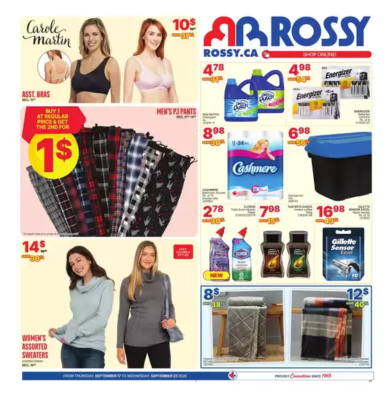 Rossy catalogue in Kitchener | Great discounts on selected products | 2026-09-17T00:00:00.000Z - 2026-09-23T00:00:00.000Z