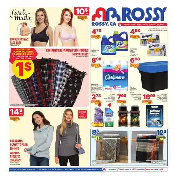 Rossy catalogue in Kitchener | Discover attractive offers | 2026-09-17T00:00:00.000Z - 2026-09-23T00:00:00.000Z