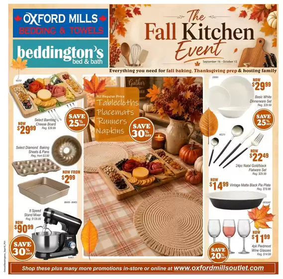 Beddington's catalogue | The Fall Kitchen Event . | 2026-09-17T00:00:00.000Z - 2026-10-13T00:00:00.000Z