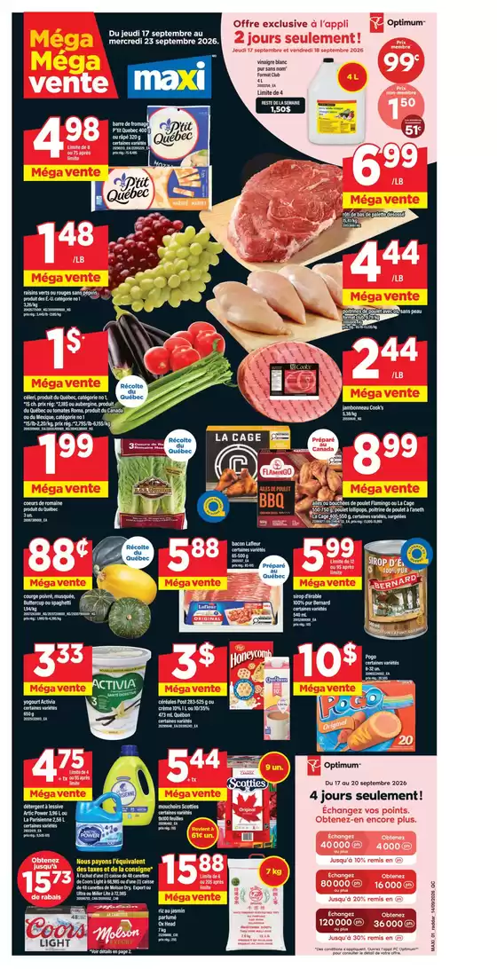 Maxi catalogue | Méga vente | 2026-09-17T00:00:00.000Z - 2026-09-23T00:00:00.000Z