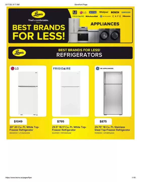 Leon's catalogue | Best brands for less electronics ! | 2026-09-17T00:00:00.000Z - 2026-09-23T00:00:00.000Z
