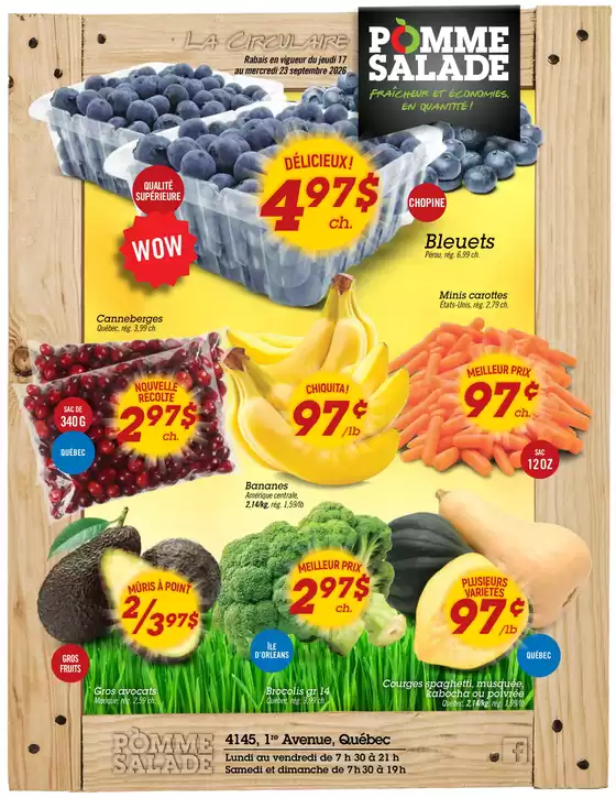 Pomme Salade catalogue | Circulaire Pomme Salade | 2026-09-17T00:00:00.000Z - 2026-09-23T00:00:00.000Z