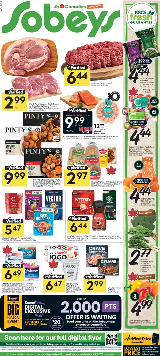 Sobeys catalogue | Weekly flyer | 2026-09-18T00:00:00.000Z - 2026-09-30T00:00:00.000Z