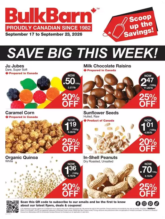 Bulk Barn catalogue | Bulk Barn Weekly ad | 2026-09-17T00:00:00.000Z - 2026-09-23T00:00:00.000Z