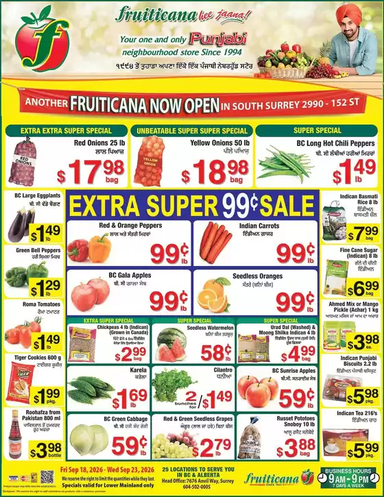Fruiticana catalogue | Fruiticana flyer | 2026-09-18T00:00:00.000Z - 2026-09-23T00:00:00.000Z