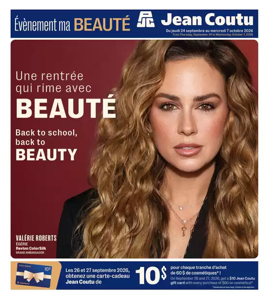 Jean Coutu catalogue | Exclusive bargains | 2026-09-24T00:00:00.000Z - 2026-10-07T00:00:00.000Z