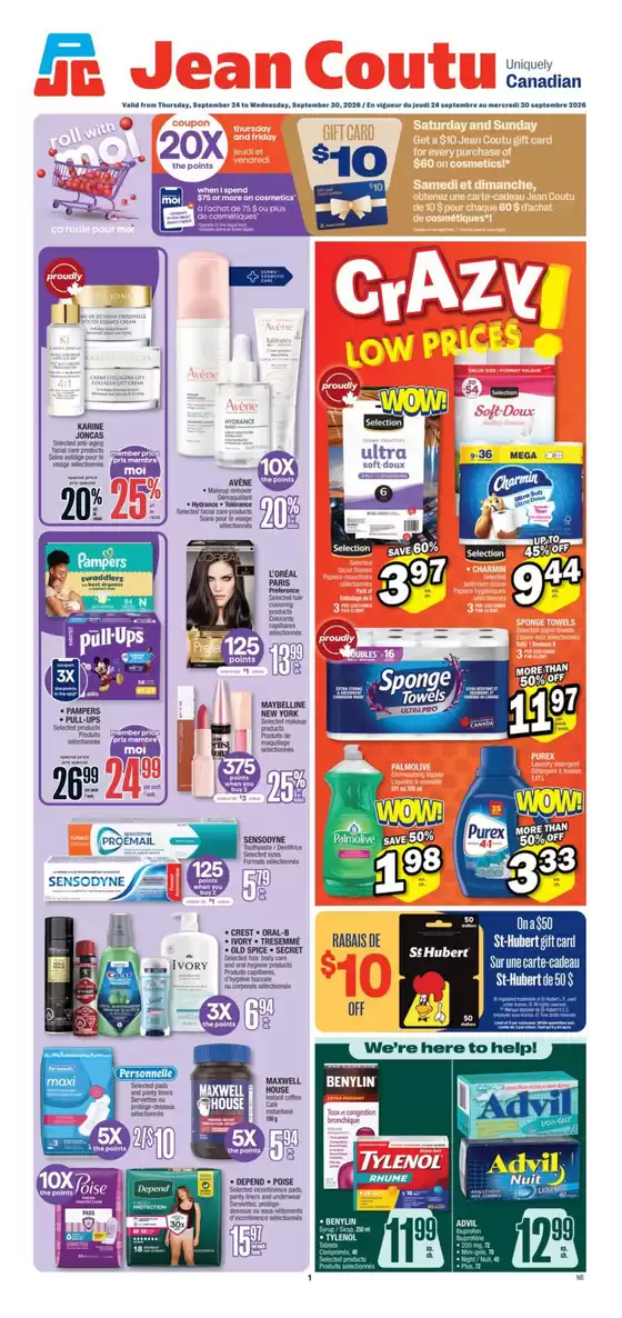 Jean Coutu catalogue | Discounts and promotions | 2026-09-24T00:00:00.000Z - 2026-09-30T00:00:00.000Z