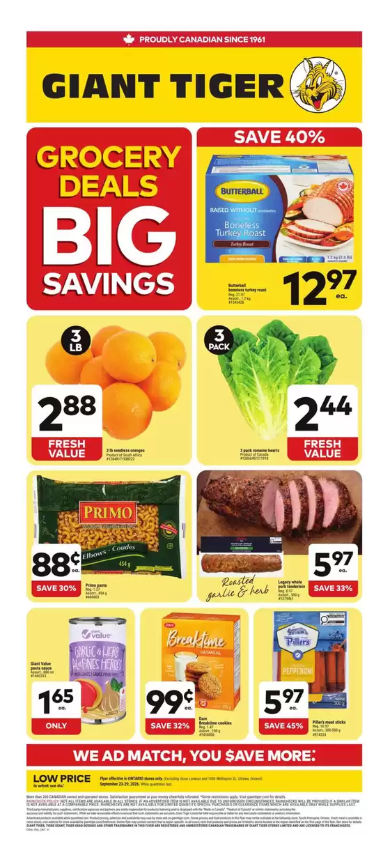 Giant Tiger catalogue | Great offer for bargain hunters | 2026-09-23T00:00:00.000Z - 2026-09-29T00:00:00.000Z