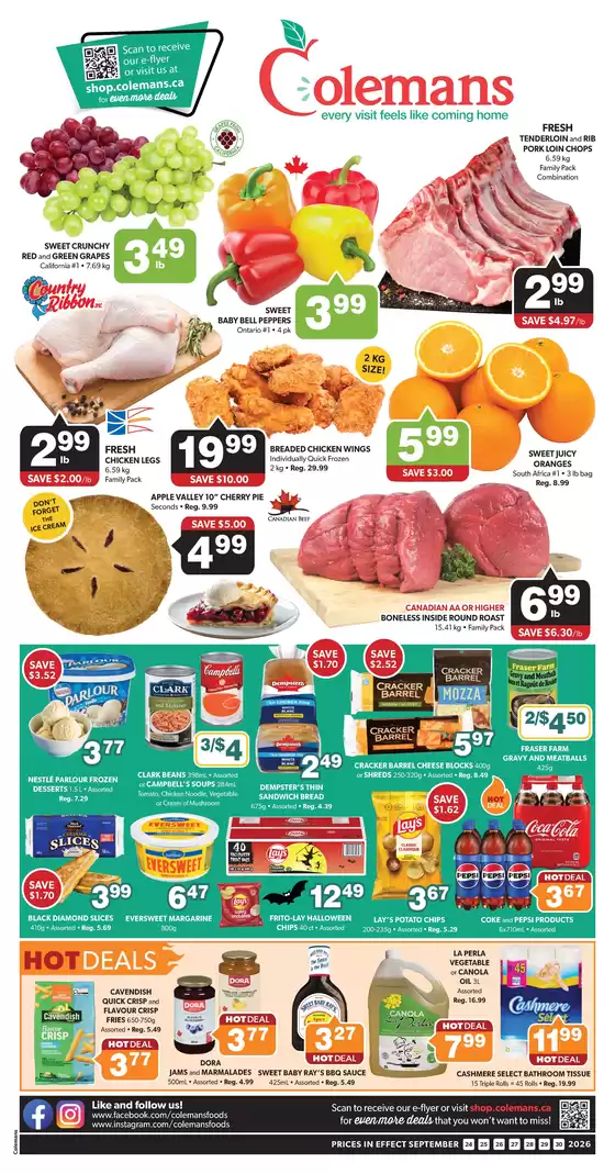 Coleman's catalogue | Current special promotions | 2026-09-24T00:00:00.000Z - 2026-09-30T00:00:00.000Z