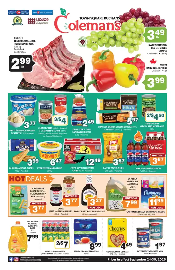 Coleman's catalogue | Current deals and offers | 2026-09-24T00:00:00.000Z - 2026-09-30T00:00:00.000Z