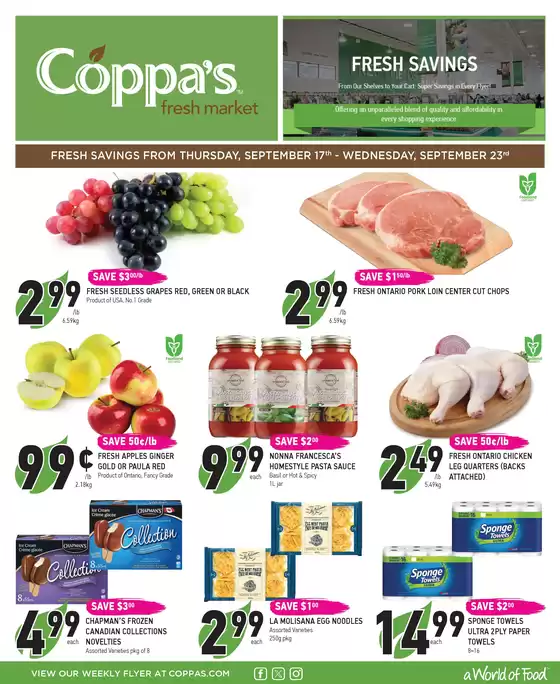 Coppa's catalogue | Weekly flyer | 2026-09-23T00:00:00.000Z - 2026-09-23T00:00:00.000Z