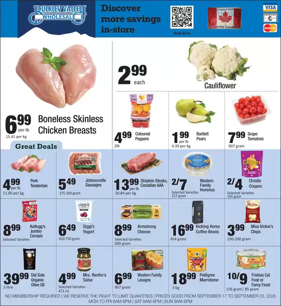 Bulkley Valley Wholesale catalogue | Discover more savings in-store | 2026-09-23T00:00:00.000Z - 2026-09-23T00:00:00.000Z