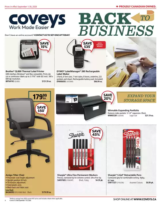 Covey Basics catalogue | Back to business | 2026-09-23T00:00:00.000Z - 2026-09-30T00:00:00.000Z